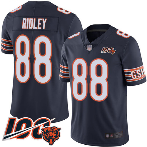 Chicago Bears Limited Navy Blue Men Riley Ridley Home Jersey NFL Football 88 100th Season